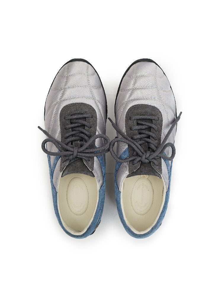 Stretch Satin Panelled Trainers【s0000016127】
