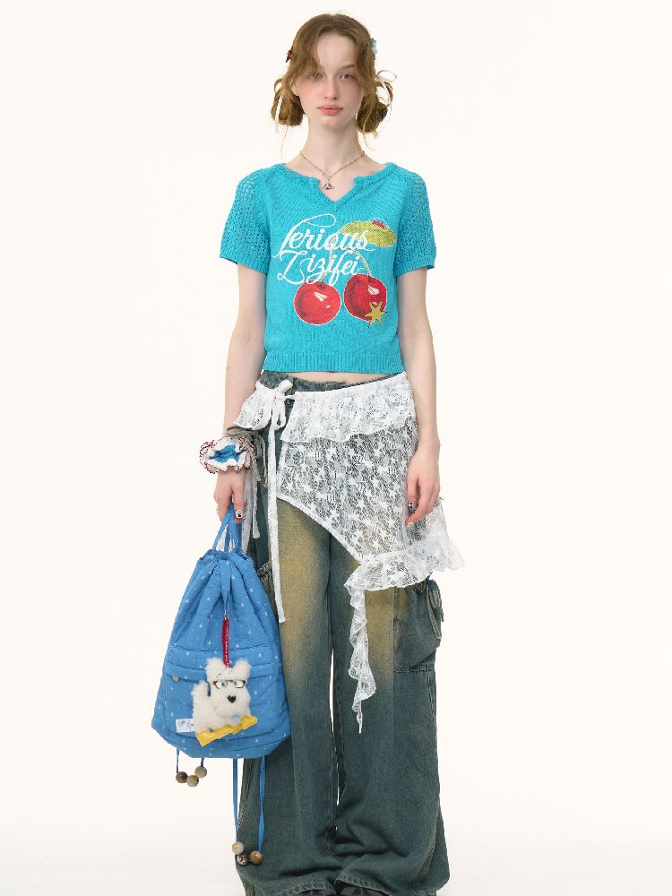 Lace Irregular Hem One Piece【s0000012227】