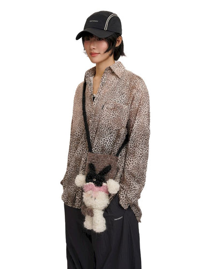 Horsebit Tie Loose Long Sleeve Shirt【s0000012510】