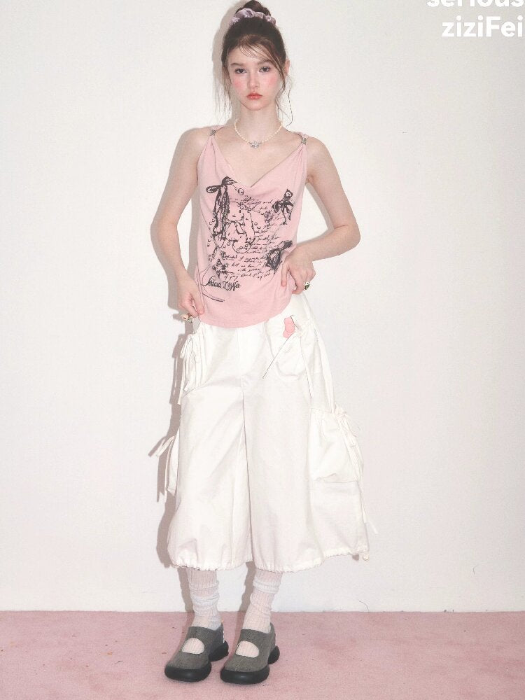 Retro Bunny Print Swing Camisole【s0000017677】