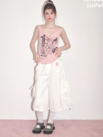 Retro Bunny Print Swing Camisole【s0000017677】