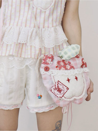 Splicing Shoulder Crossbody Apple Bag【s0000012371】