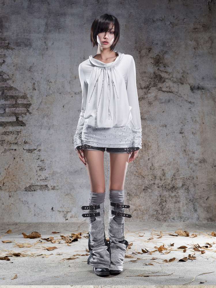 Pull-Over Collar Knit Dress【s0000014491】