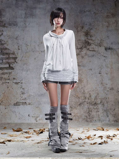 Pull-Over Collar Knit Dress【s0000014491】