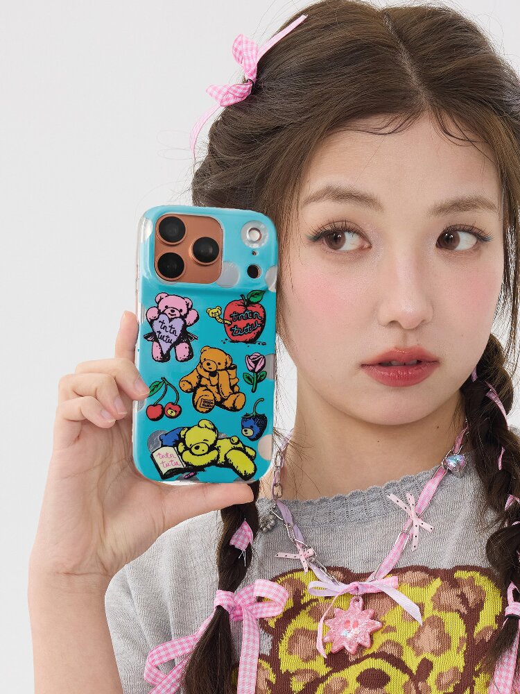 Bear Polka Dot Magnetic Case【s0000016710】