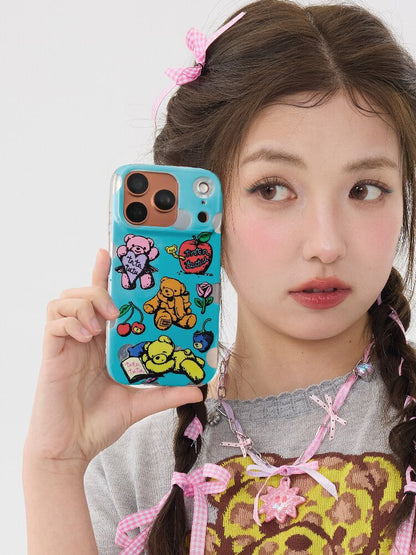 Bear Polka Dot Magnetic Case【s0000016710】