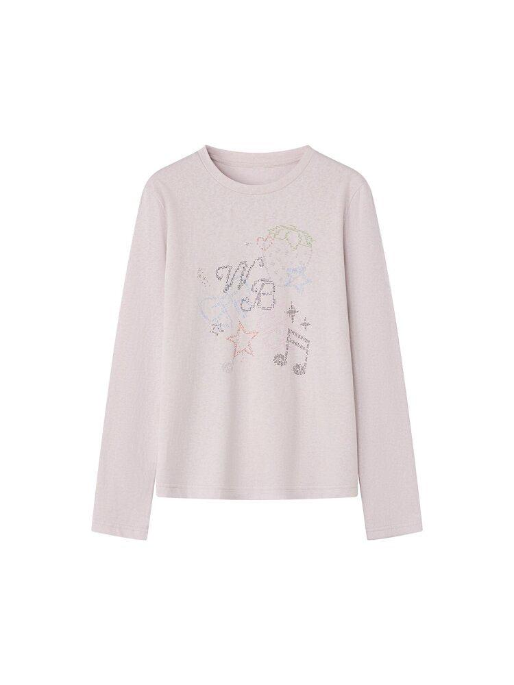 Berry Waltz Printed Thin T-Shirt【s0000015673】