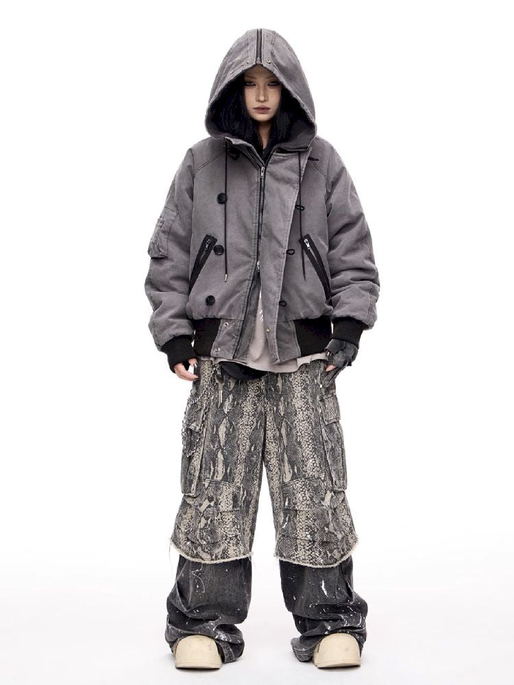 Flight Hooded Loose Jacket【s0000011361】