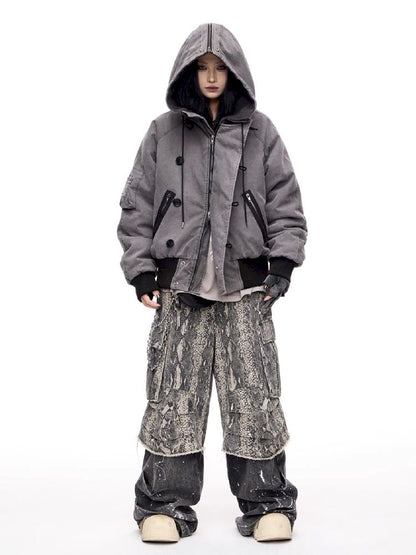 Flight Hooded Loose Jacket【s0000011361】