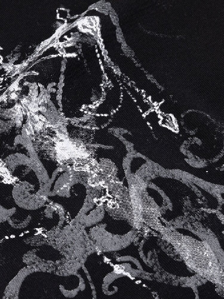 Silver Foil Fake Two-Piece Shirt【s0000018100】