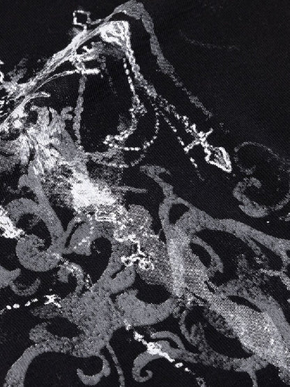 Silver Foil Fake Two-Piece Shirt【s0000018100】