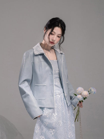 Ice Lake Gauze Embroidered Dress【s0000015744】