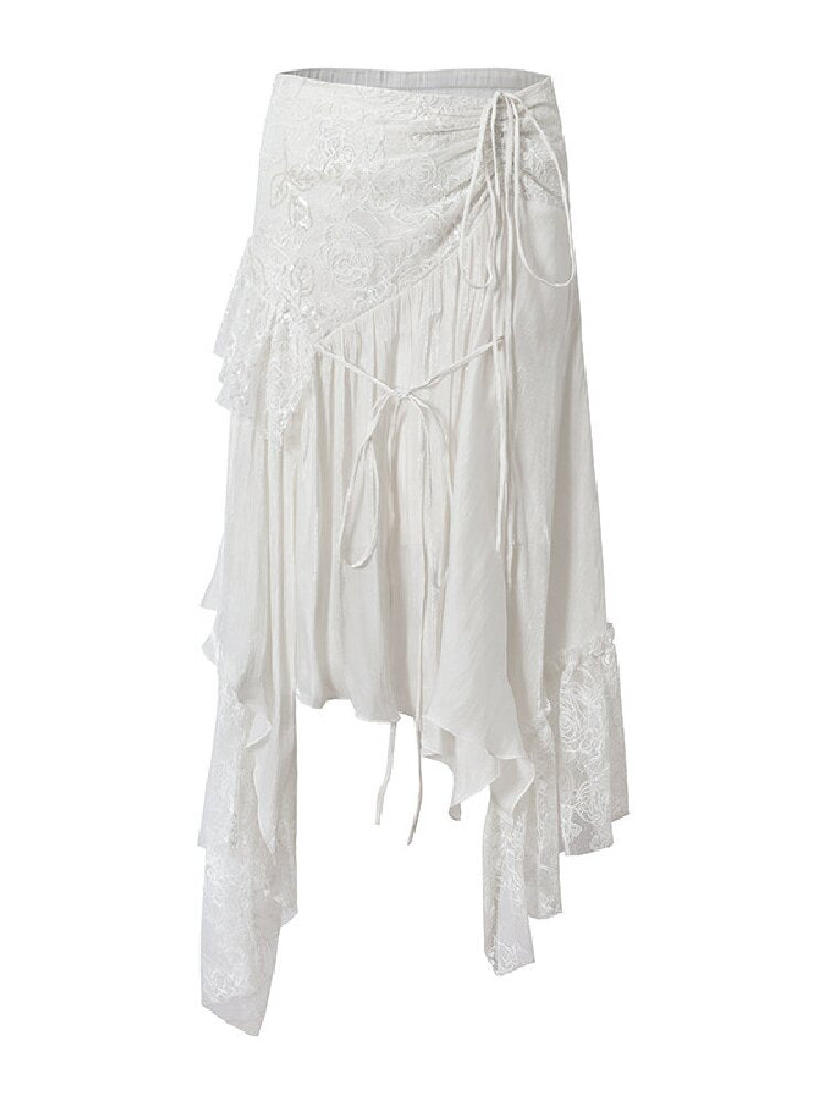 Dreamy Heiress Lace Chiffon Dress【s0000017984】