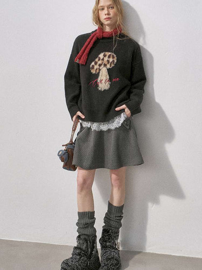 Woolen Plaid A-Line Short Skirt【s0000015220】