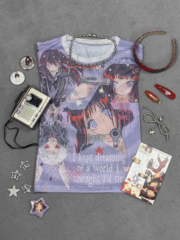 KillAngel Short Sleeve Mesh T-Shirt【s0000012330】