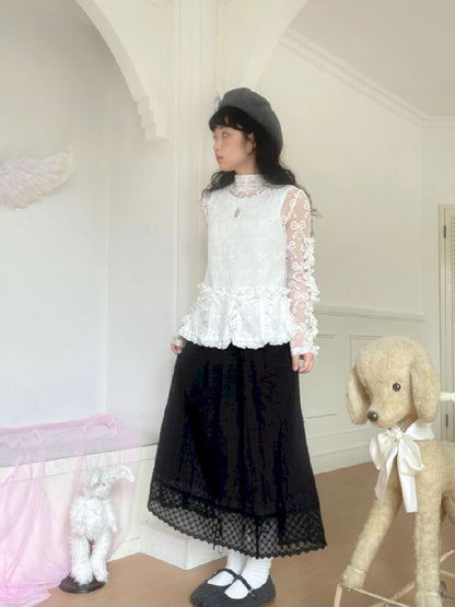 Bottom Long Half Skirt【s0000010883】