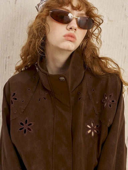 Stand Collar Oversized Long Sleeve Jacket【s0000014072】