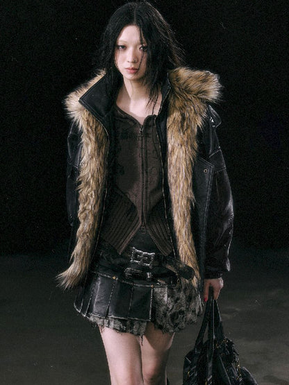 Removable FUR FLIGHT JACKET [S0000010762]