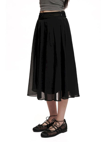 Elastic Waist Head Peplum Half Skirt【s0000012495】