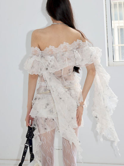 Airy Lightweight Ruffle Top【s0000013208】