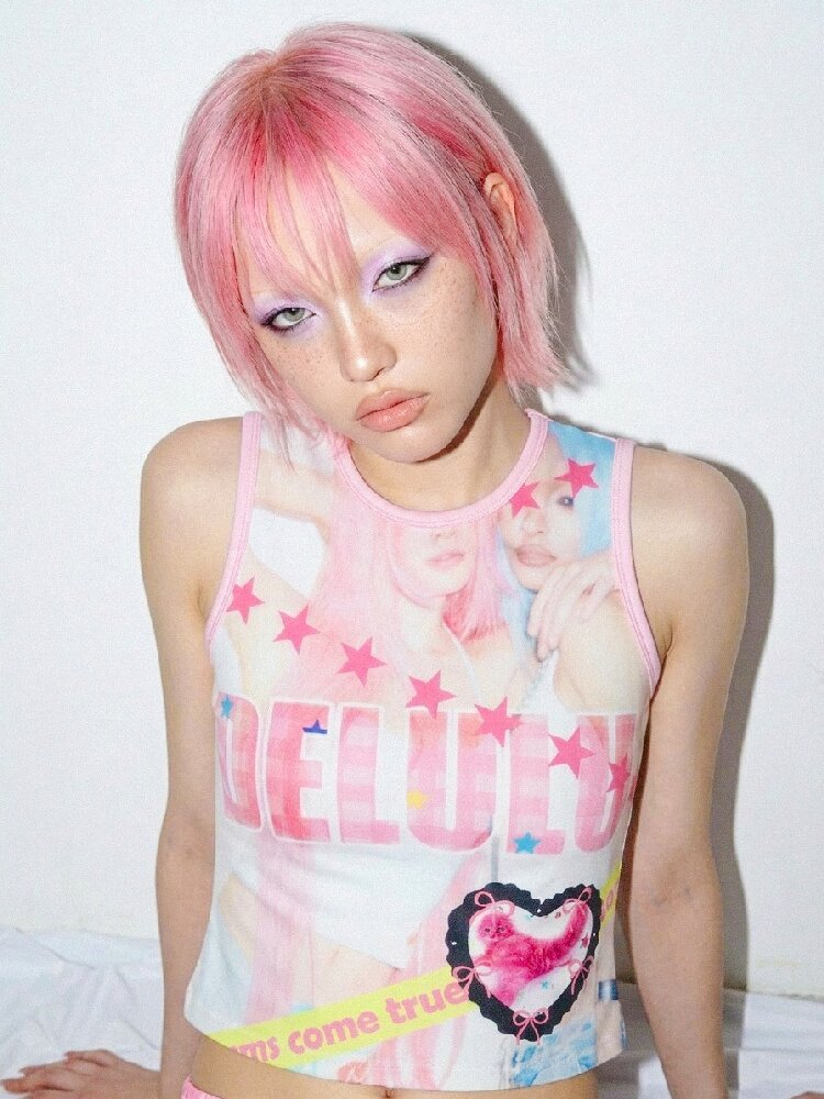 American Print Stretch Slim Vest【s0000016698】