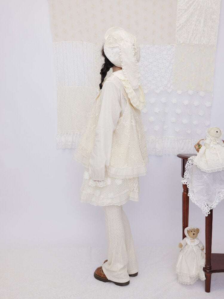 Bow Hook Flower Lace Suspenders【s0000016503】