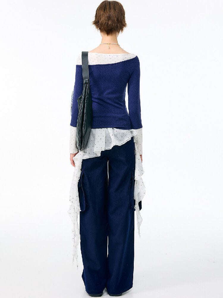 Polka Dot Design Layered One Piece【s0000017872】