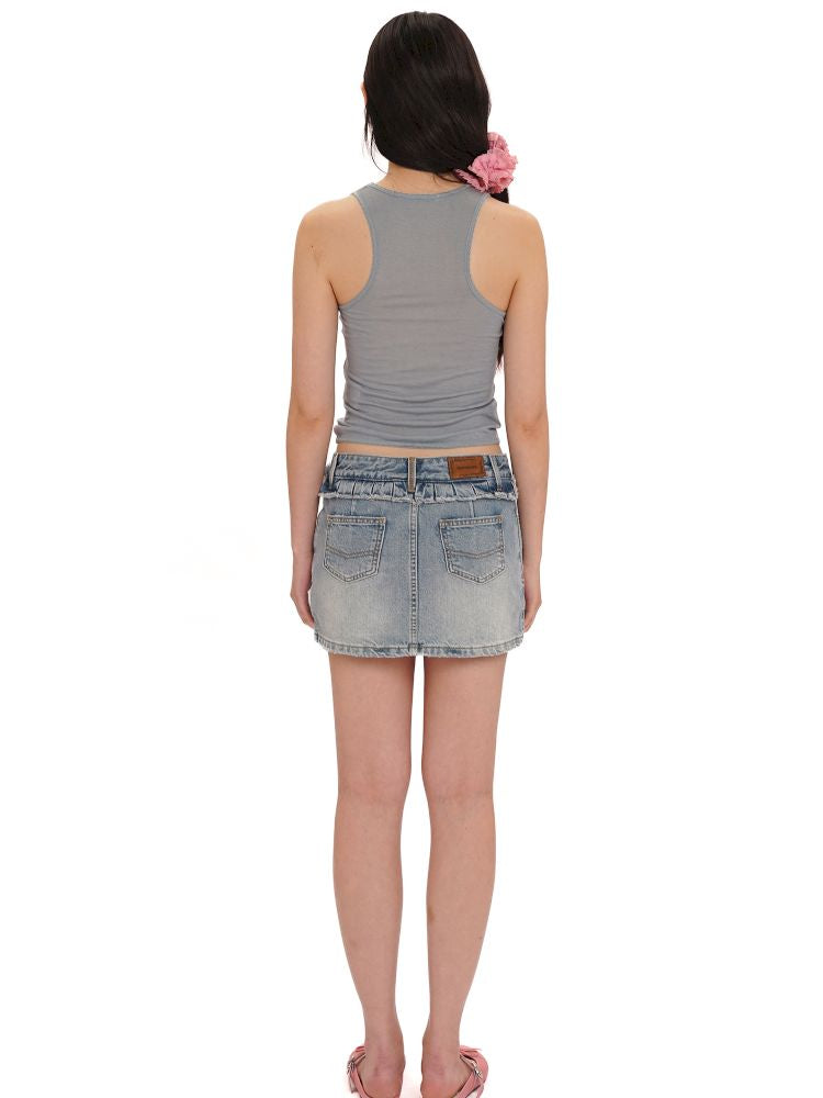 Lace bow casual lazy camisole undershirt【s0000013437】