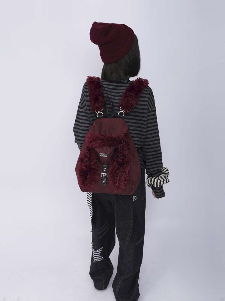 Rabbit Ears Cute Fur Crossbody School Bag【s0000014620】