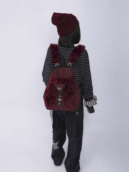 Rabbit Ears Cute Fur Crossbody School Bag【s0000014620】