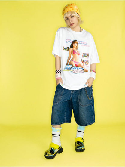 American Street Trend Hip Hop Loose T-Shirt【s0000012463】