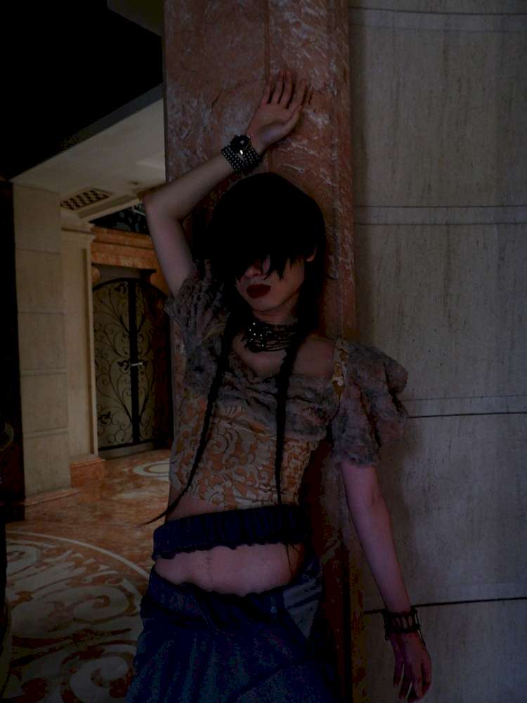 Patchwork Sheer Bud Strap Court Top【s0000015145】