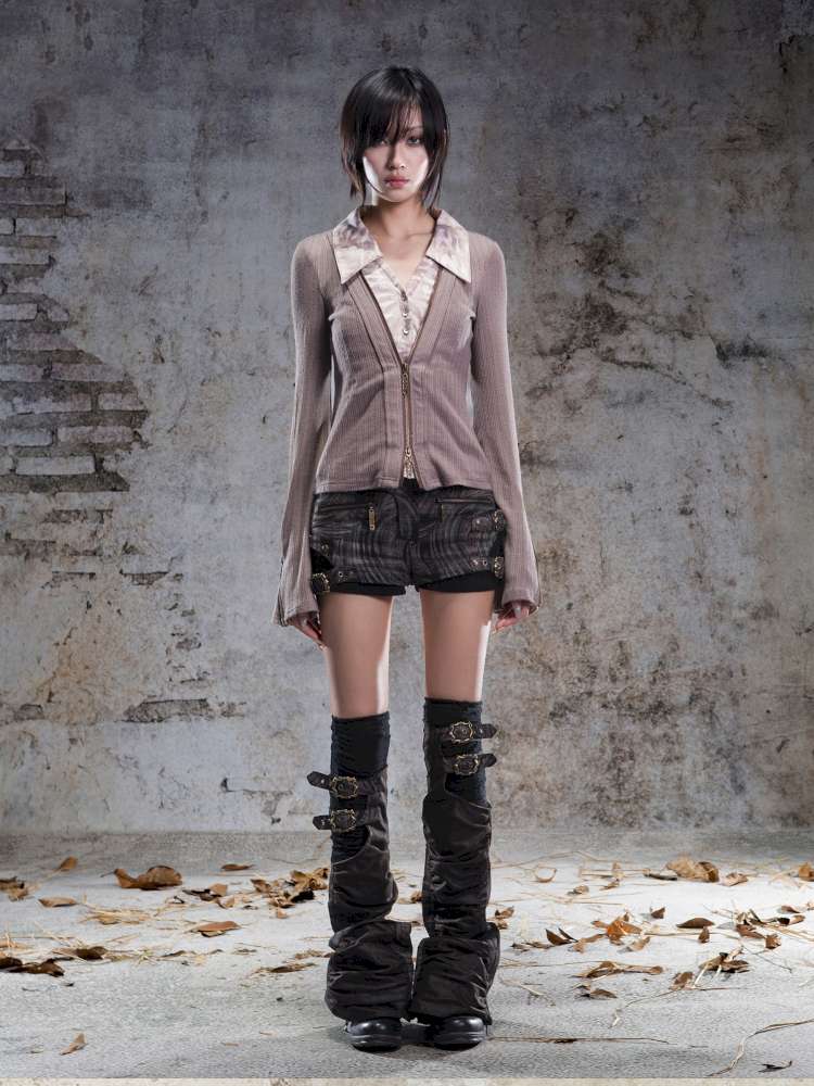 V-Neck Pullover Long-Sleeve Knit Top【s0000014492】