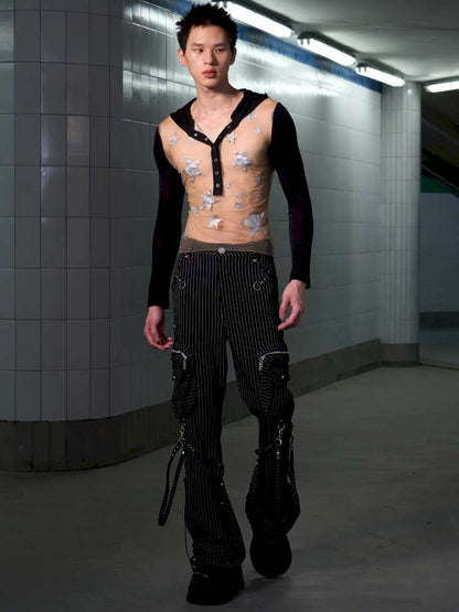 Stacked Striped Pants【s0000014643】