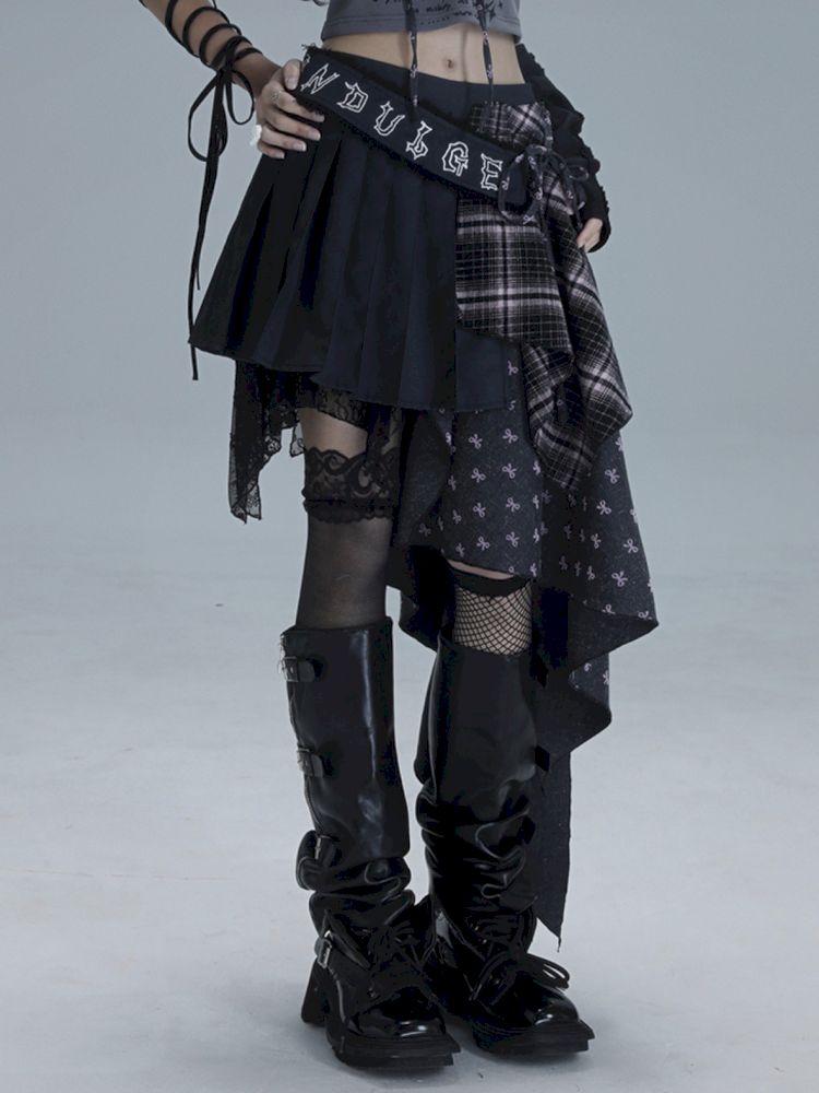 Irregular embroidery half-body skirt【s0000013484】