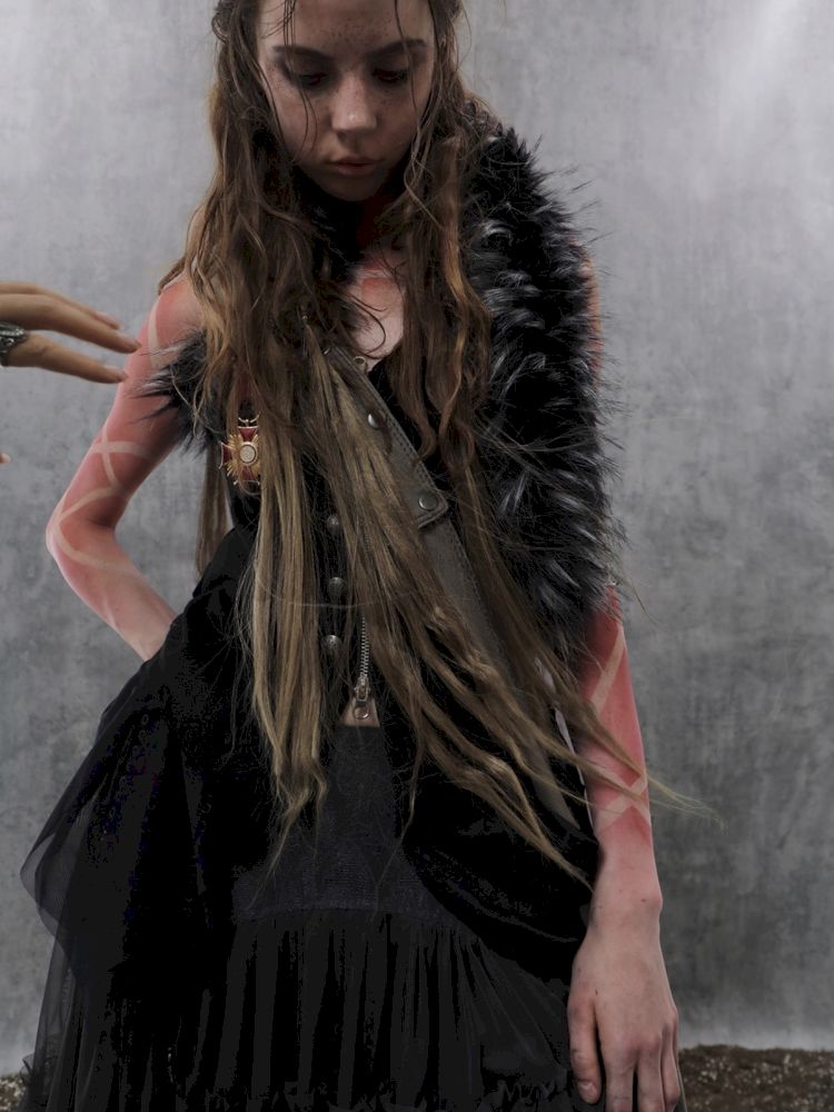 Fur Collar Pirate Sleeveless Vest【s0000013909】