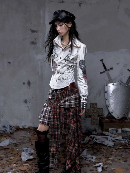 Slim-Fit Long-Sleeve Shirt Top【s0000014471】