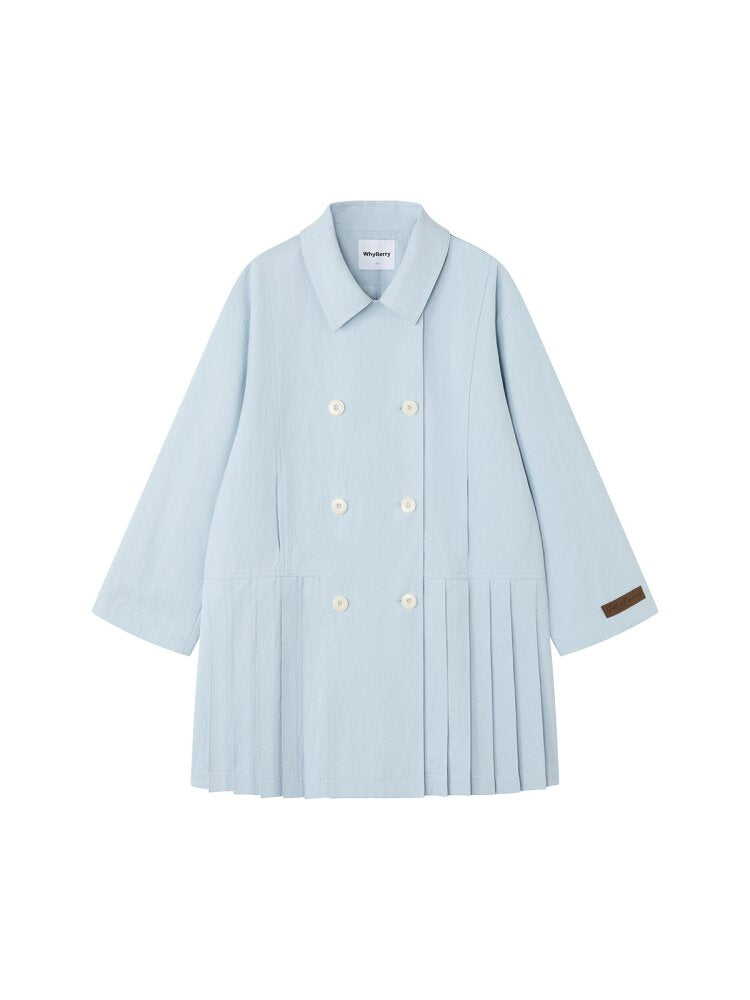 Moonlight Concerto Pleated Coat【s0000015668】
