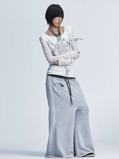 Two Tone Stretch Cross Rivet Top【s0000015010】