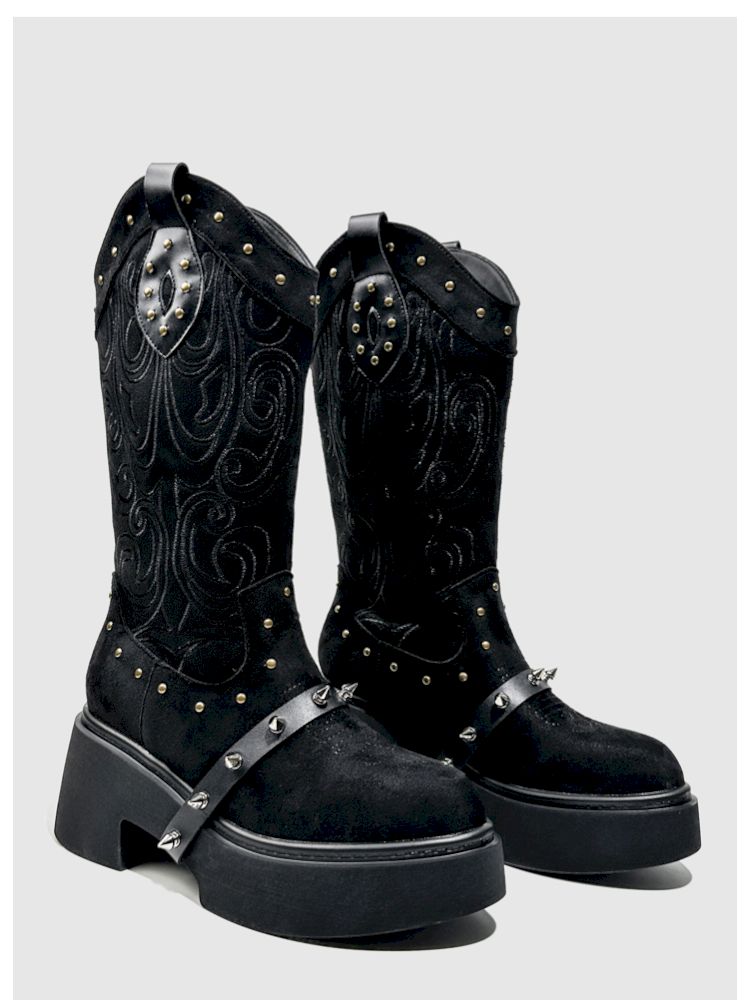 Thick Bottom Western Boots【s0000013764】