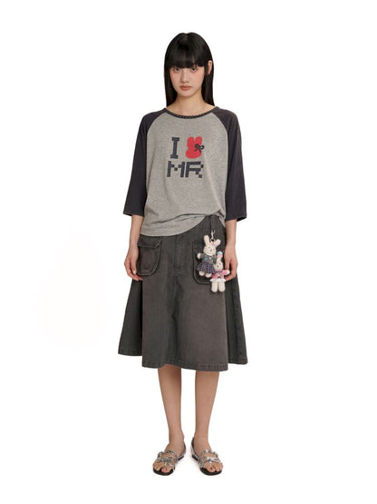 Casual Raglan Long-Sleeved T-Shirt【s0000012559】