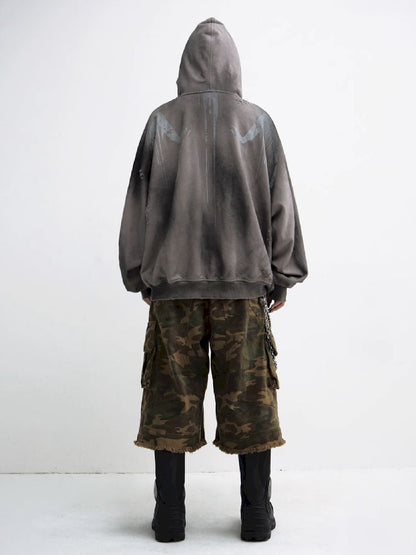 Embroidered Hooded Sweatshirt【s0000011349】