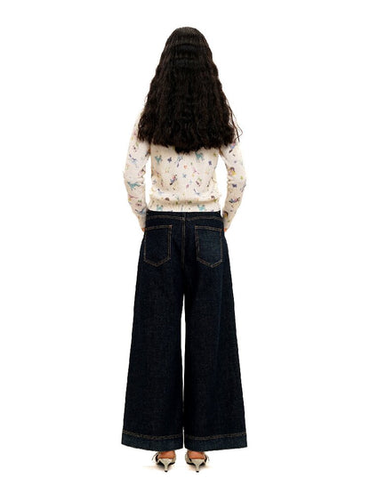 Horse Rabbit Floral Crew Cardigan【s0000016084】