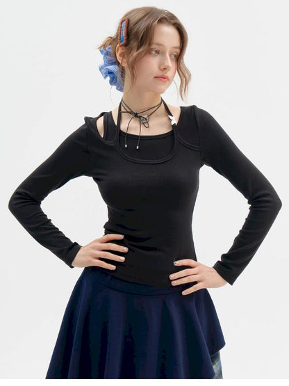 Slim Thin Knitted Bottom Shirt【s0000011513】