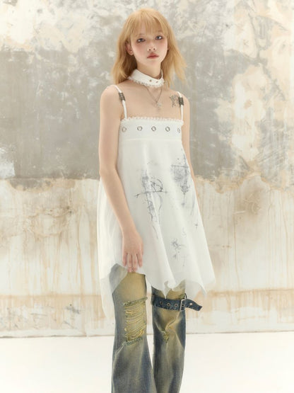 Irregular Two Wear Halter Half Skirt Dress【s0000008396】