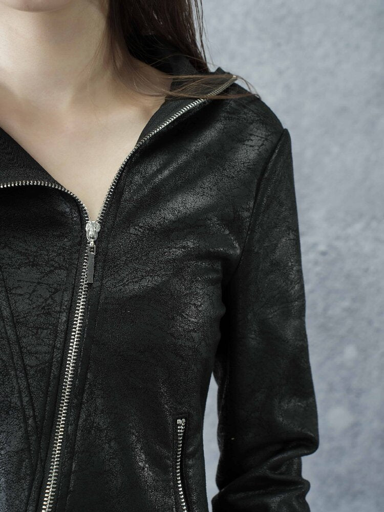 Suede Cracked Rivet Jacket【s0000016945】