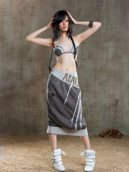 Drawstring Crash Ruffle Bikini【s0000012659】