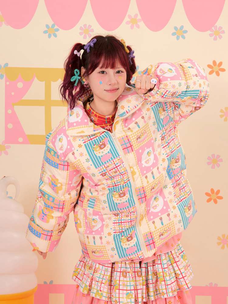 Showa Sweets House White Duck Down Jacket【s0000015167】