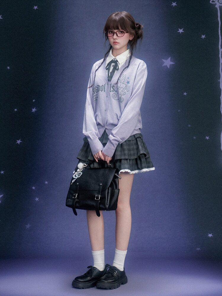 Gray Plaid Collegiate Cake Dress【s0000015756】