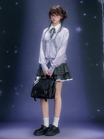 Gray Plaid Collegiate Cake Dress【s0000015756】